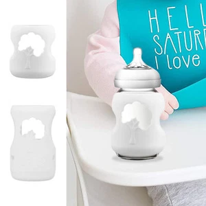Silicone Sleeve for Glass Bottle Non-slip Baby Bottle Holder Baby - Picture 1 of 14