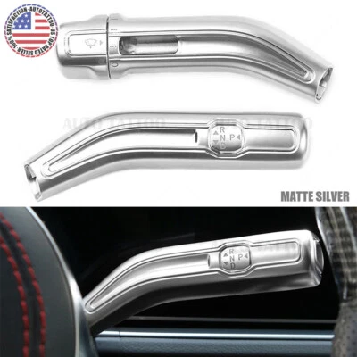 Mercedes A CLA GLA GLB Matte Silver Steering Wheel Shift Wiper Lever Cover Trim - Изображение 1 из 4