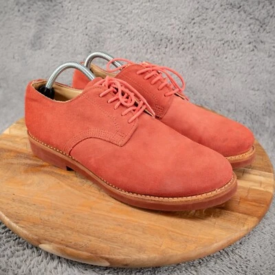 WALK-OVER Men’s Derby Oxford Vintage Peach Salmon Suede Shoes Sz 9 M - Image 1 of 4