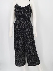 New Charlie Paige Black Polka Dot Jumpsuit Women's Small - Picture 1 of 16