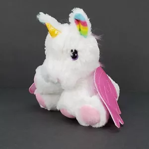Barbie Pets Unicorn Pegasus Plush 7" White Pink Stuffed Animal 2020 Mattel - Picture 1 of 9
