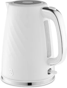 Hervidor eléctrico Swan Windsor 1,7 L 3000 W filtro antiescala de ebullición rápida SK14611WHT - Imagen 1 de 8