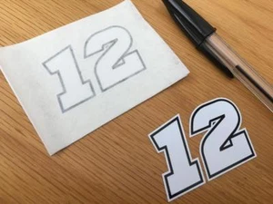 Thomas Lüthi Race Number 12 (Very Small Pair) - Picture 1 of 1