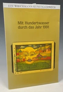 [Friedensreich Hundertwasser]  Ein Wiechmann – Kunstkalender Durch das Jahr 1991 - Imagen 1 de 4