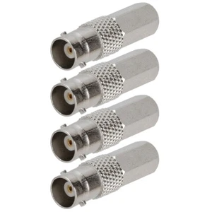 4 Pcs BNC Female Twist On RG59 Coax Coaxial Cable Connector Adapter CCTV Camera - Picture 1 of 2