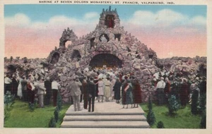 Santuario al monastero dei sette dolors - Valparaiso, Indiana - litografia non spedita - Foto 1 di 3