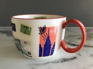 Taza Anthropologie - Estampillas postales de Nueva York  - Imagen 1 de 9