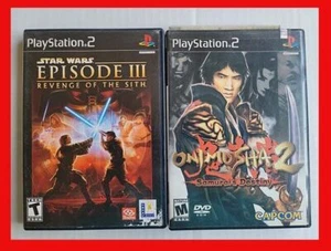 Stars Wars Episode III Revenge Of The Sith + Onimusha 2 Samurai's Destiny PS2 - Picture 1 of 2