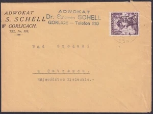FUNDA POLONIA 1937 de un abogado judío en GORLICE (Ver Descripción) (ARTÍCULO0110) - Imagen 1 de 1