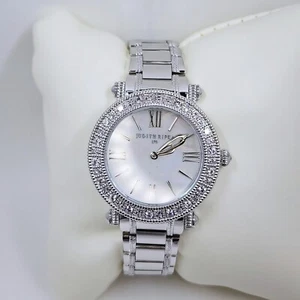 Judith Ripka Set Lunetta Argento Acciaio Inox Topazio Bianco Orologio Summit - Foto 1 di 4