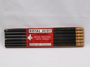 Lápices de colección NOS ROYAL SCOT Richard Best F-Medium Post 1953 - Imagen 1 de 8