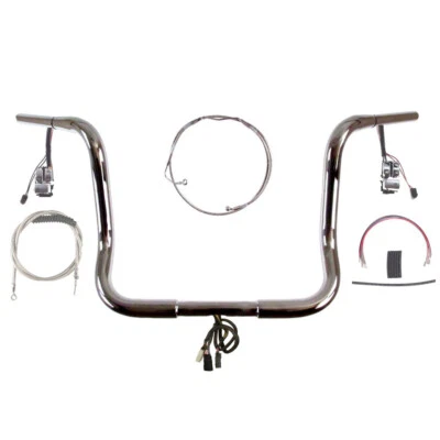 Kit de barra precableada 1 1/4" cromada 14" Harley Electra Glide 2008-2013 con crucero con ABS Foto 1 de 4