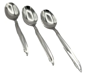 De colección Oneida Ltd. Wm. Cucharas Demitasse de acero inoxidable brillante A. Rogers SHORELINE (3) - Imagen 1 de 12