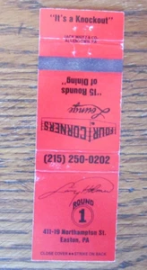 BOXING MATCHBOOK COVER: BOXER LARRY HOLMES EASTON, PA EMPTY MATCHCOVER -A3 - Picture 1 of 1