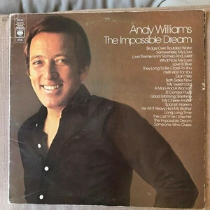 ANDY WILLIAMS - THE IMPOSSIBLE DREAM   EX+ DOUBLE VINYL LP / AW inner sleeve !! - Picture 1 of 12