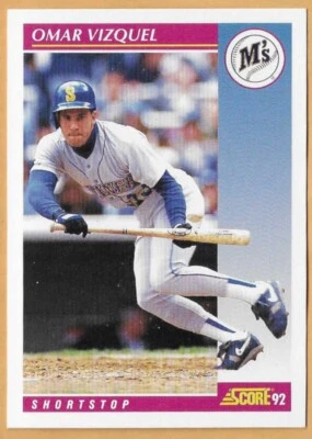 OMAR VIZQUEL SEATTLE MARINERS #162 - SCORE NM-MT 1992 - Image 1 of 2