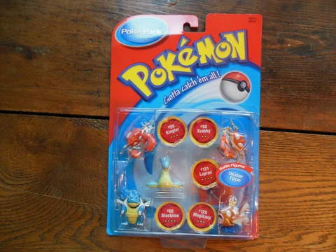 Pokemon Hasbro Battle Figures Poke Pack Krabby Kingler Lapras Blastoise Magikarp Cover
