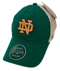 Zephyr NCAA Notre Dame Fighting Irish “University" Mesh Curved Bill ADJ Hat NWT - Picture 1 of 6
