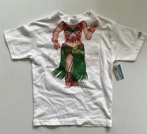 Camiseta Just Add A Kid Niñas 3T Manga Corta Gráfico Hula Girl • I ❤️ SAIPAN - Imagen 1 de 6