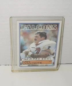Tarjeta de fútbol americano Topps 1983 autografiada Jeff Van Note # 27 Atlanta Falcons - Imagen 1 de 3