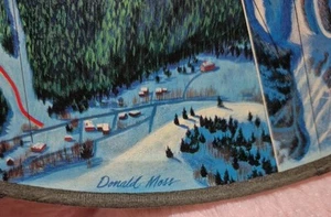 Vtg Springbok Circular  Puzzle Sports Illustrated Ski Runs in America Don Moss - Picture 1 of 22