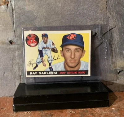 Ray Narleski 1955 Topps #160 Cleveland Indians VG Card - Image 1 of 4