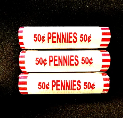 3 Rolls 2025  Lincoln Penny Rolls / Cent 1¢ Coin- 3 Full Rolls - End Of An Era - Image 1 of 2