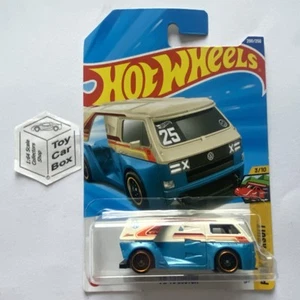 2025 HOT WHEELS #200 - VW T3 Custom (Beige/Blue #3 Peak Pursuit - Long Card) A80 - Picture 1 of 1