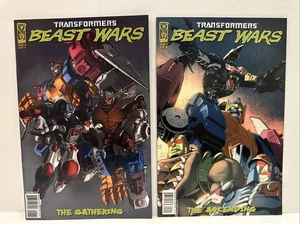 IDW TRANSFORMERS: BEAST WARS: THE GATHERING #1 C & #2 B Variante Lote [2006] Casi Nuevo - Imagen 1 de 2