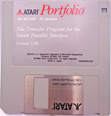 ATARI PORTFOLIO/MS-DOS PC FILE TRANSFER PROGRAM VERSION 1.00 ✅ GETESTET - Bild 1 von 3