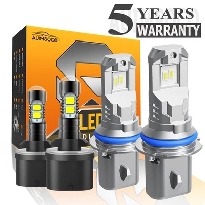 For Ford E-150 E-350 Econoline Club Wagon 1993-2002 LED Headlight Fog Light Bulb - Image 1 of 4