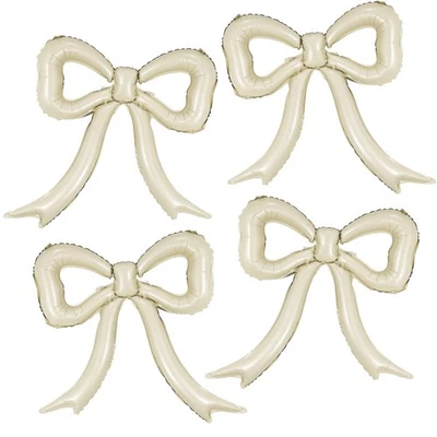 Globos de Mylar de lámina con arco crema 4 piezas para baby showers, cumpleaños, fiestas Foto 1 de 4