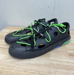 Nike Off White x Blazer Low Black Electro Green Herren Gr. 15 DH7863-001 DS - Bild 1 von 8