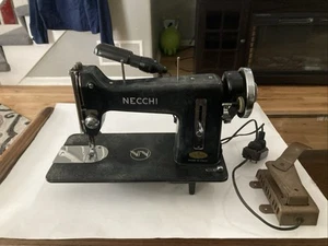 Vintage Italian Necchi Model BF Sewing Machine Head W/Knee Ctrl. TESTED/WORKING - Picture 1 of 22