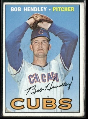 1967 Topps Bob Hendley Chicago Cubs #256 - Image 1 of 2