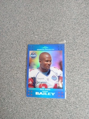 Champ Bailey 2007 Topps Chrome All Pro Blue Refractor # TC 101 - Image 1 of 3