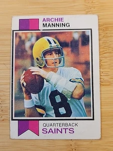 1973 Topps #125 Archie Manning Saints en muy buen estado - Imagen 1 de 2