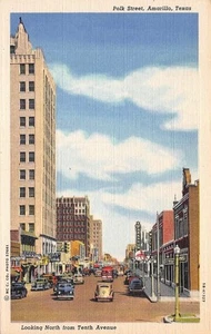 #K1525 AMARILLO, TX. POSTCARD, POLK STREET - Picture 1 of 2