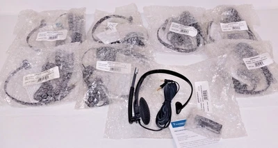 8x NUEVO Plantronics Audio 610 Auriculares con Memoria USB Paquete #76805-04 Negro Foto 1 de 4