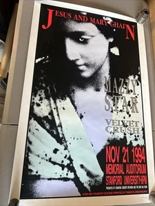 Jesus and Mary Chain Frank Kozik 1994 original poster 4/50 signed mazzy star - Picture 1 of 7