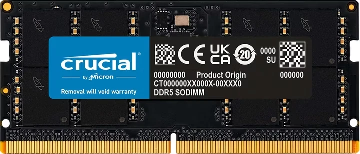 Micron Crucial 32GB DDR5-5600 SODIMM RAM CT32G56C46S5 32 GB 649528929952 wie Neu - Bild 1 von 1