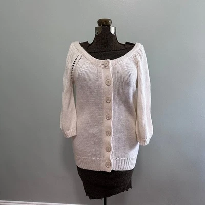 Cárdigan Theory lino blanco talla M nuevo sin etiquetas Foto 1 de 4