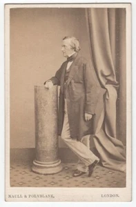 CDV: portrait PHILIP STANHOPE, the 5TH EARL STANHOPE, proposer of the NPG - Picture 1 of 2