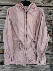 BKE Buckle jacket Women's Medium Pink pockets hoodie Jacket zip - Picture 1 of 6