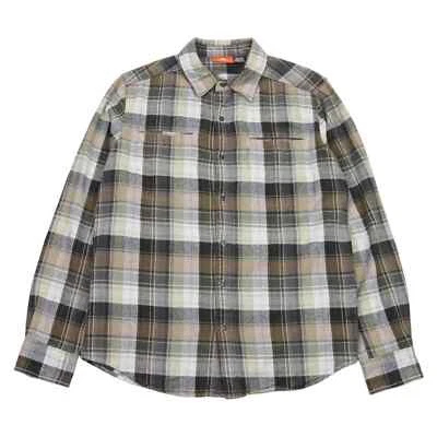 Merrell Shirt Mens Medium Brown Check Flannel Cotton Long Sleeve Outdoor Walking - Image 1 of 4