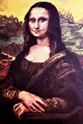 Bucilla Plaid MONA LISA COUNTED CROSS STITCH KIT by Leonardo Da Vinci Fine Art - Image 1 of 4