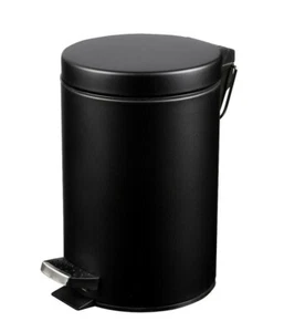 Mülleimer Abfalleimer Tretmülleimer Müllsammler Papierkorb Abfallbehälter Black - Bild 1 von 2