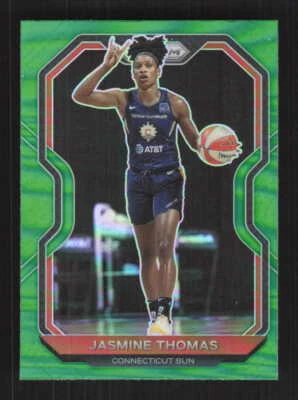Jasmine Thomas 2021 Panini Prizm WNBA Prizms Green Connecticut Sun #27 - Image 1 of 2