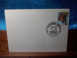 Cubierta del primer día 🙂 (PSE) 1988 🙂 Taronga Zoo Mosman Nueva Gales del Sur - Imagen 1 de 2
