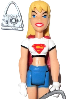 Justice league unlimited SUPERGIRL w Purse complete 2004 dc universe superman - image 1 of 4
